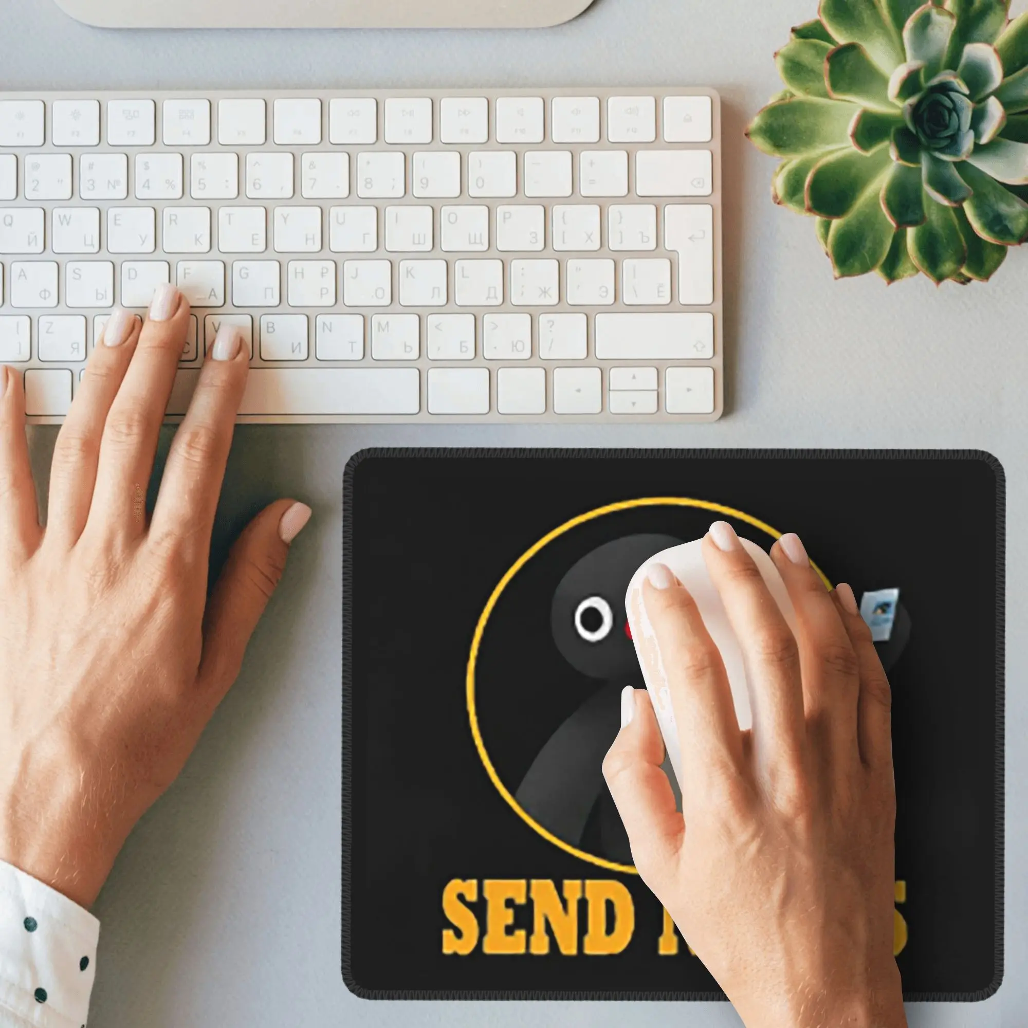 Podkładka pod mysz Pingu Pinga Pingwin TV Podkładka pod klawiaturę komputerową Podkładka pod mysz Gaming PC Laptop Podkładka na biurko Akcesoria biurowe Podkładki na stół