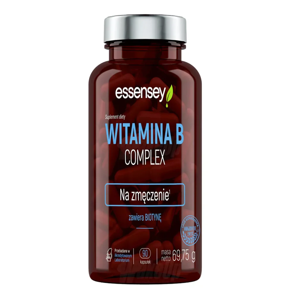 Essensey Vitamin B Complex 90 cápsulas – Energía, sistema nervioso y anti-fatiga