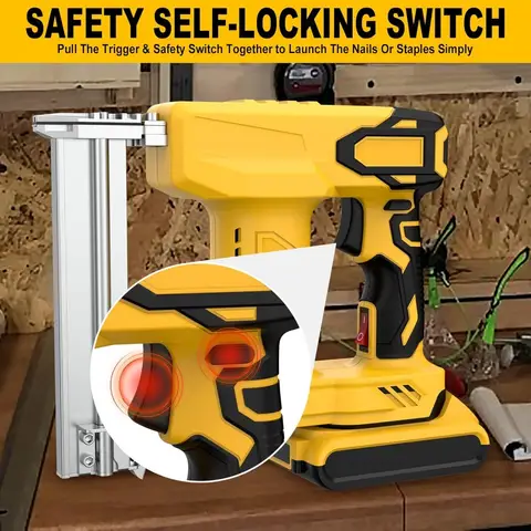 18 गेज कॉर्डलेस ब्रैड नेलर, डेवॉल्ट 20V बैटरी के साथ संगत (शामिल नहीं), इलेक्ट्रिक नेल गन/स्टेपल गन बैटरी से संचालित 10 best sales इलेक्ट्रिक नेल गन - №3