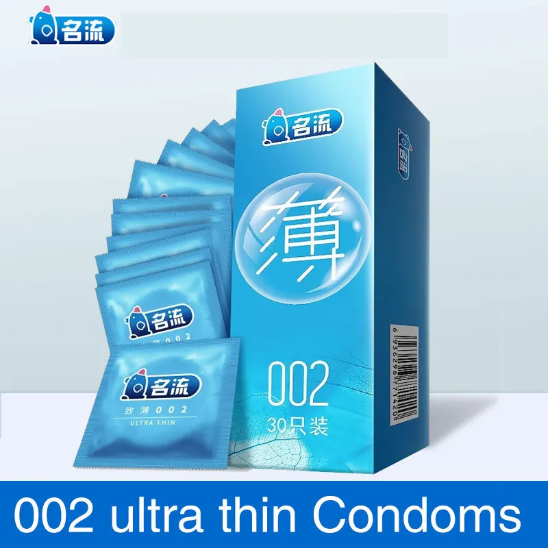 PERSONAGE 30Pcs 002 Ultra Thin Condoms For Men Lubricated Penis Sleeve Contraception Condones Sex Toys Adult Product long-lastin