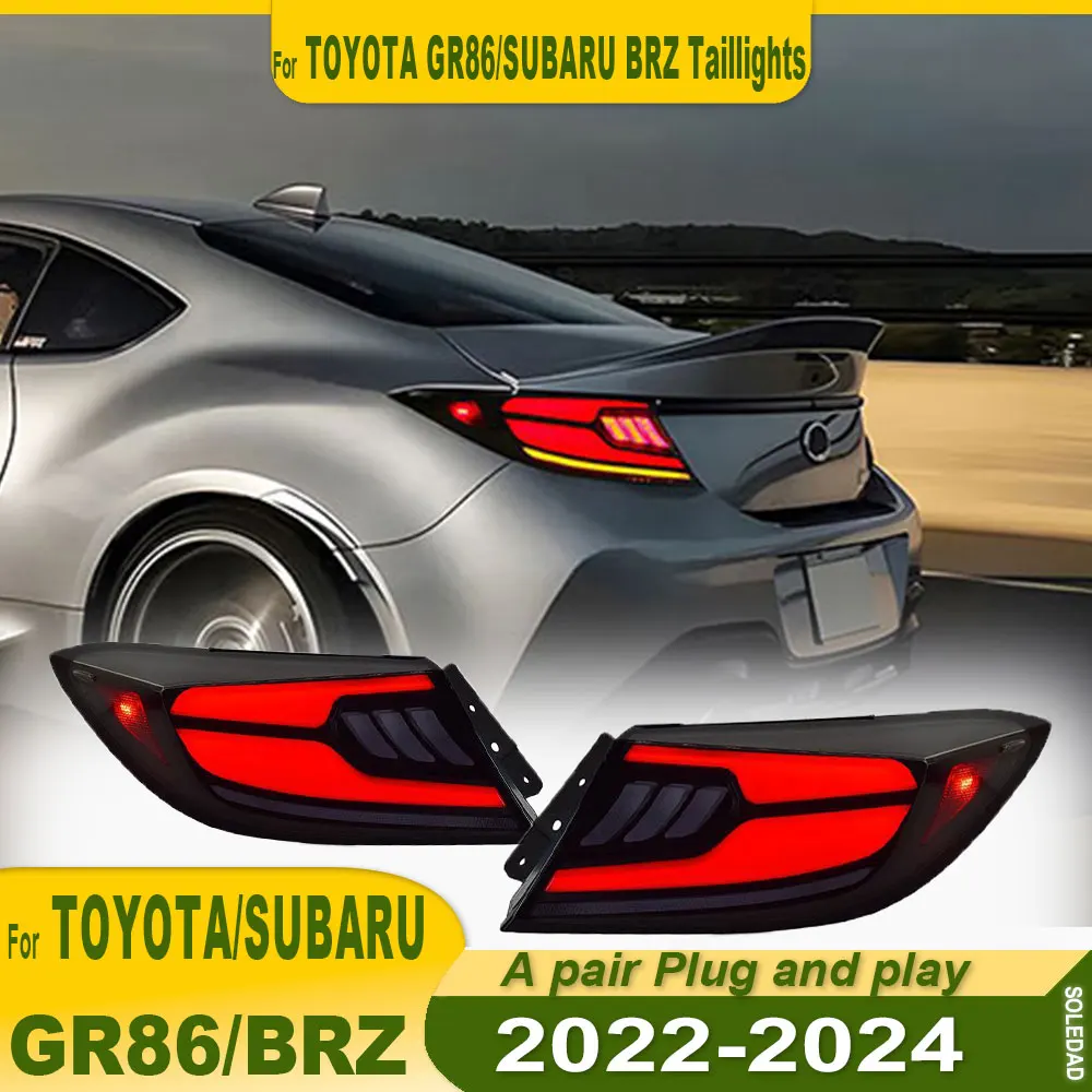 Car Lights For Toyota GR86 Taillight 2022-2024 For SUBARU BRZ LED Projector Tail Lamp Daytime Running Light Auto Accessories