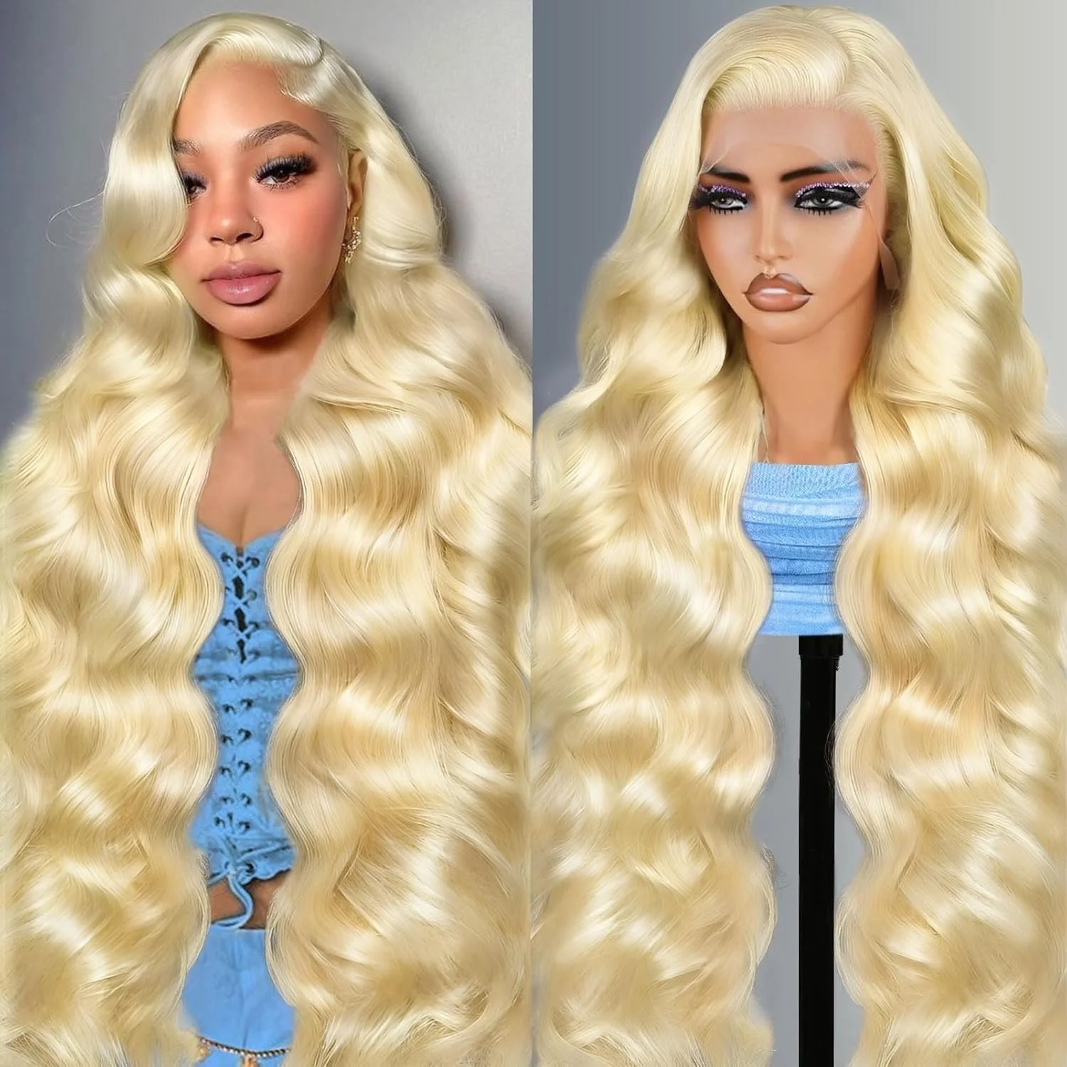 

613 Hd 13x6 Lace Frontal Wig Blonde Body Wave Lace Front Wigs Human Hair 13x4 Pre Plucked Brazilian Lace Wigs With Baby Hair