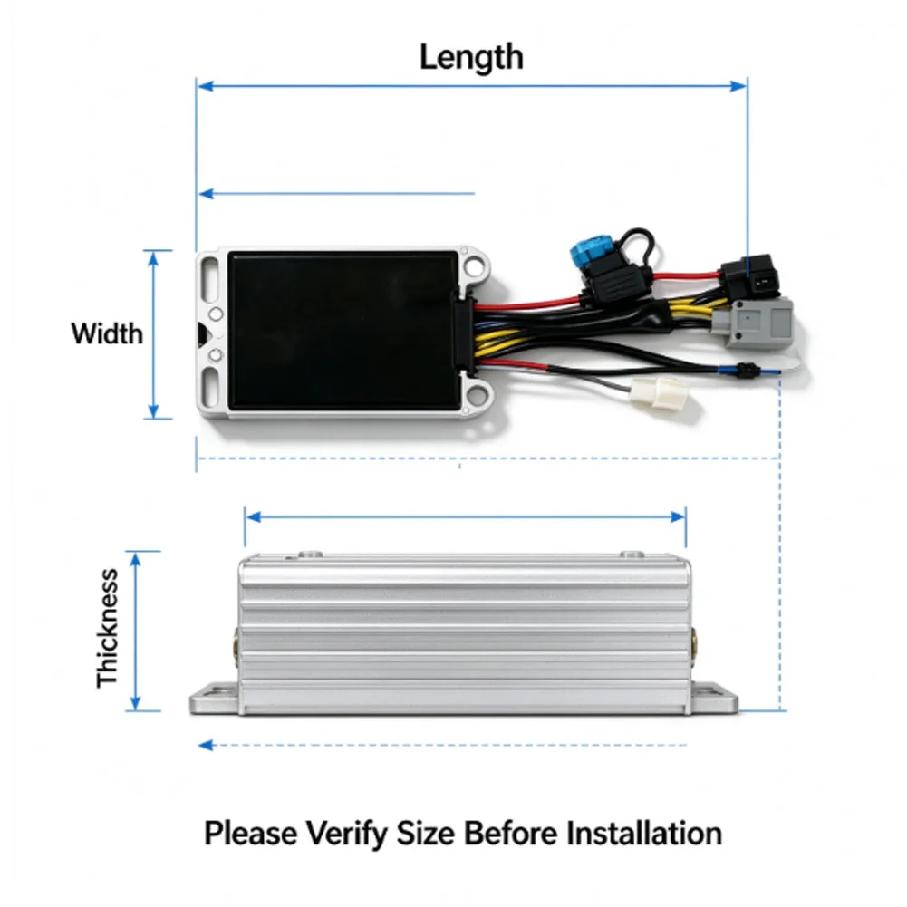 DC 48V 60V 72V to 12V 25A Step-Down Converter for Electric Mobility Vehicles Supporting 12V Lighting Horns and Sound Equipment