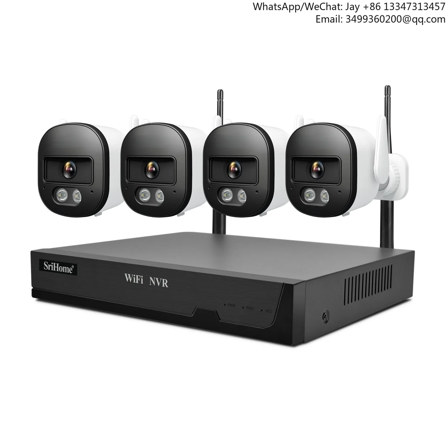 

NVS001E+ IPC056 NVR Kit 4CH Wireless Wifi Camera System 5MP HD Security CCTV Camera SystemTop-selling In 2026