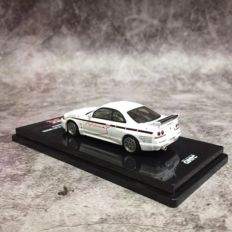 Inno 1:64 Modell auto Skyline GT-R n1 (r33) Legierung Druckguss Fahrzeug-weiß