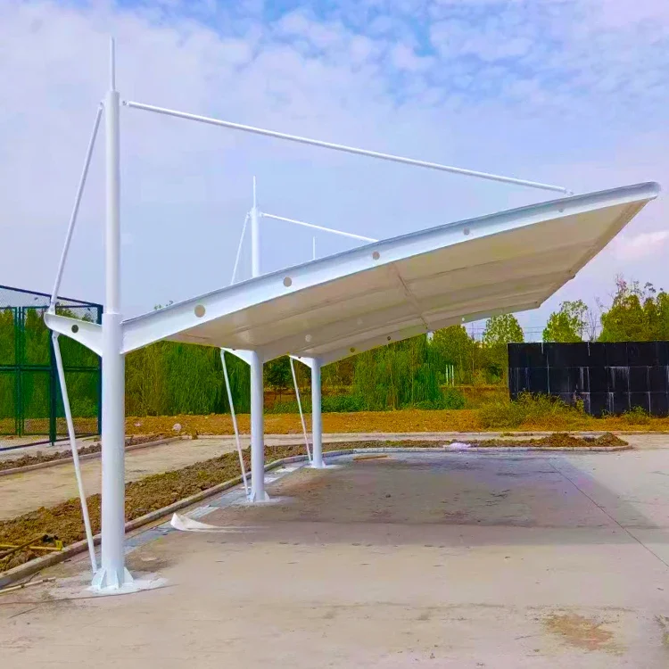 Customizable 10x20 FT Heavy Duty Steel Structure Car Shed Auto Garage Metal Carport Polycarbonate Sheets For Car Parking Sheds