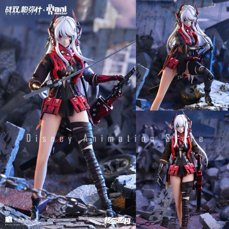 In Stock 100% Original Nuclear Gold Reconstruction Animester Lucia Crimson Abyss Gray Raven：Punishing 1/9 20cm Anime Model Hobby