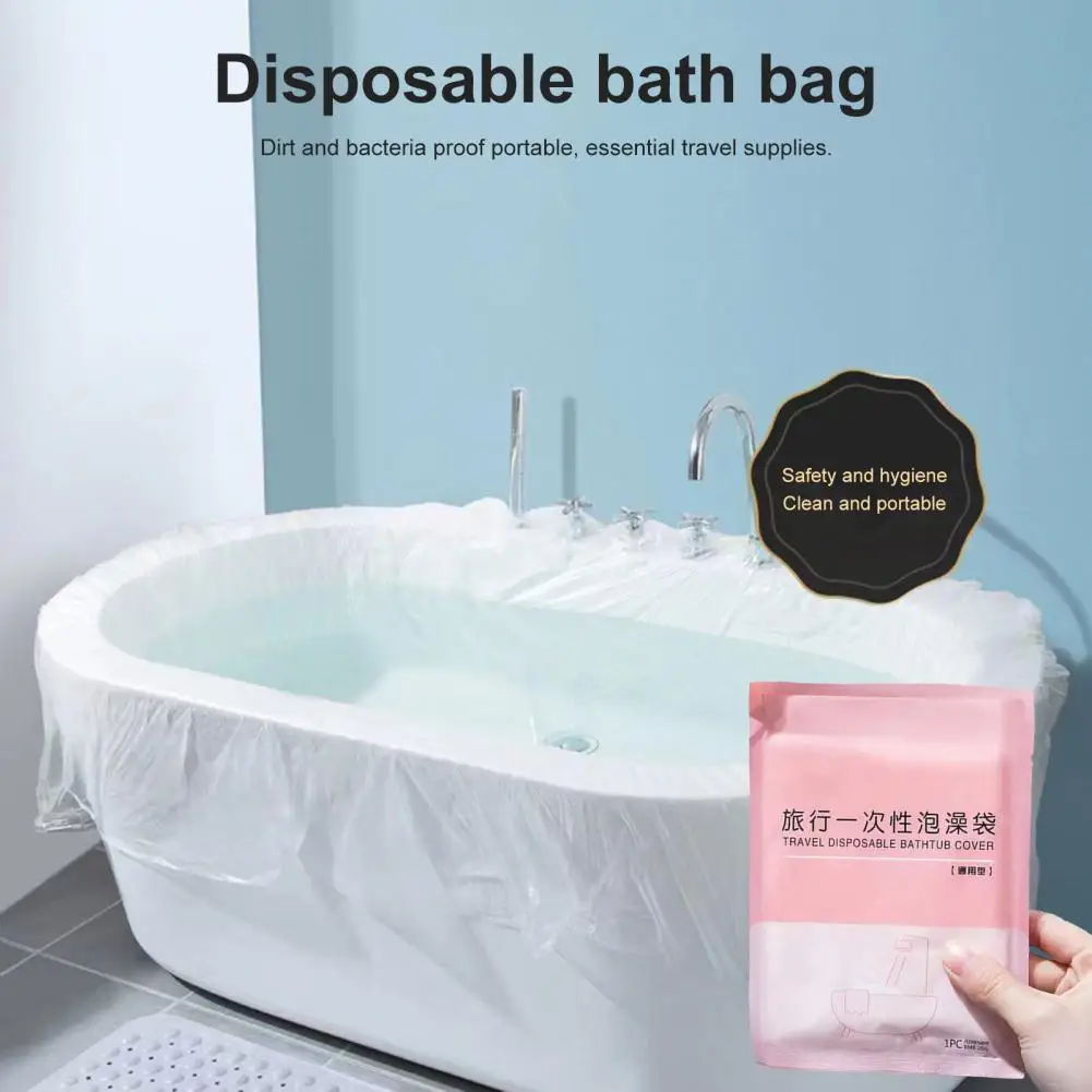 Bath Bag Disposable Bathtub Cover Liner Set for Salons Hotels Home Bath Tubs Solution for Hygienic Bathing Plastic Bag for Spa