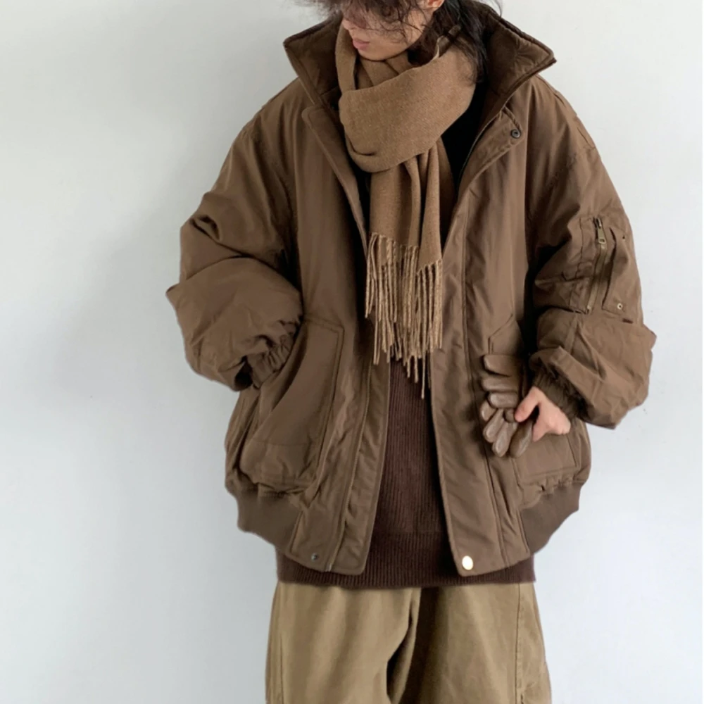 Winter Koreanische Dicke Warme Ente Unten Jacke Für Männer Frauen Streetwear Leichte Gepolsterte Jacken Mode Puffer Jacke Trend Mantel