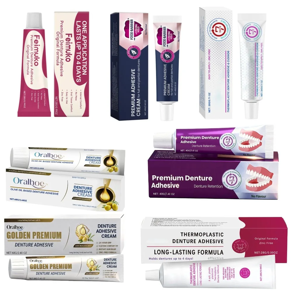 Denture Fixing Adhesive Cream Strong Complete Professional Dentures Glue Dentistry Products Materials Strong Adhesion