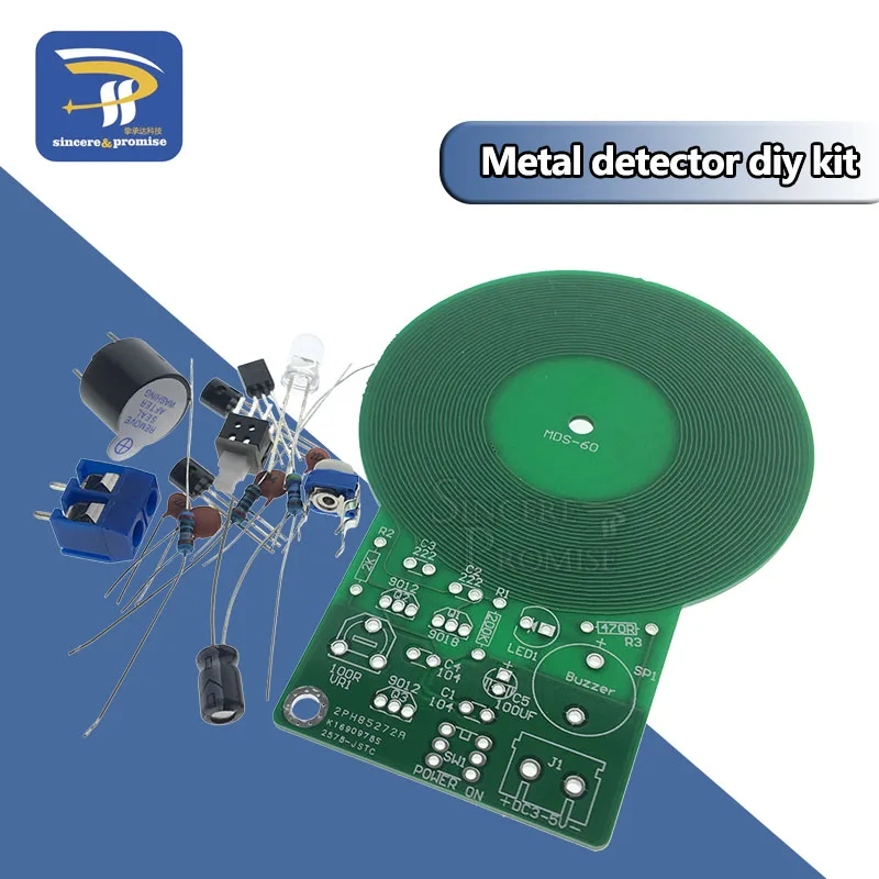 DIY Kit Metal Detector Kit Electronic Kit DC 3V-5V 60mm Non-contact Sensor Board Module DIY Electronic Part Metal Detector