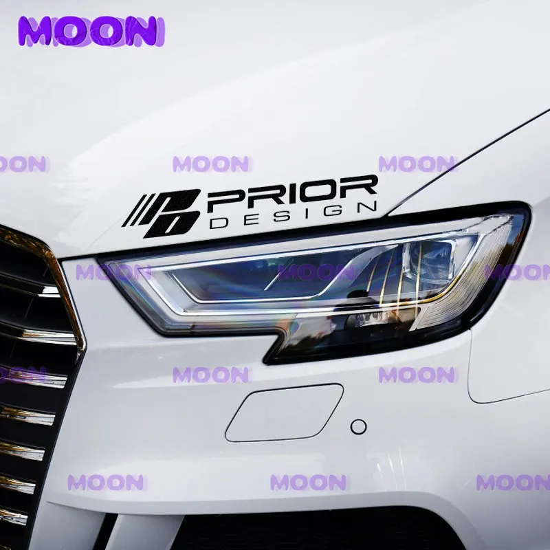 PD PRIOR DESIGN Car Window Bumper Sticker Reflective Racing Headlights Eyebrow Sticker Car Window Vinyl Sticker