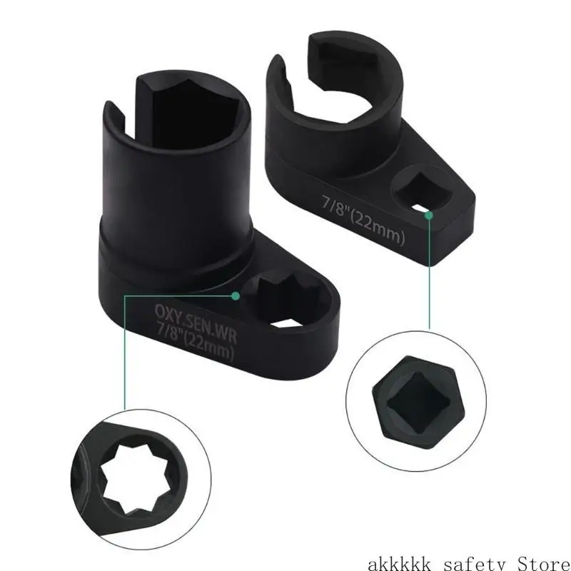 

XXFF 5Pcs Socket for Removing and Install Oxygen Sensors Automotive Oxygen Sensors Removers Socket Wrench Thread Chaser Tool