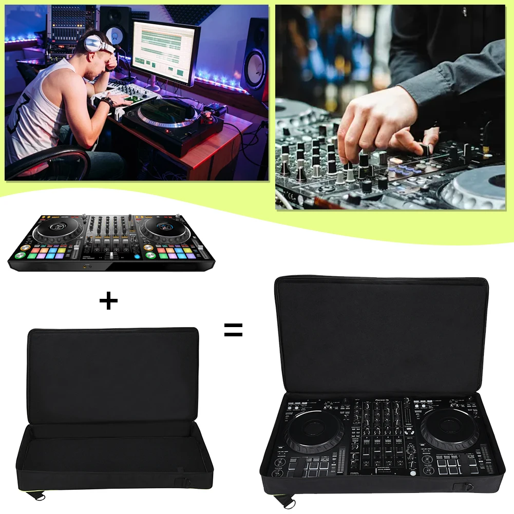 Carrying Case Shockproof DJ Mixer Bag Anti-scratch Thickened Inner Liner with Adjustable Shoulder Strap for Pioneer DJ DDJ-FLX10