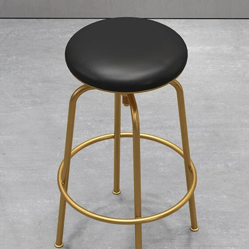 

Black Round Bar Chair Home Stools Luxury Chairs Cafe High Height Kitchen Swivel Stool Wooden Designer Banks Mainstays Furniture