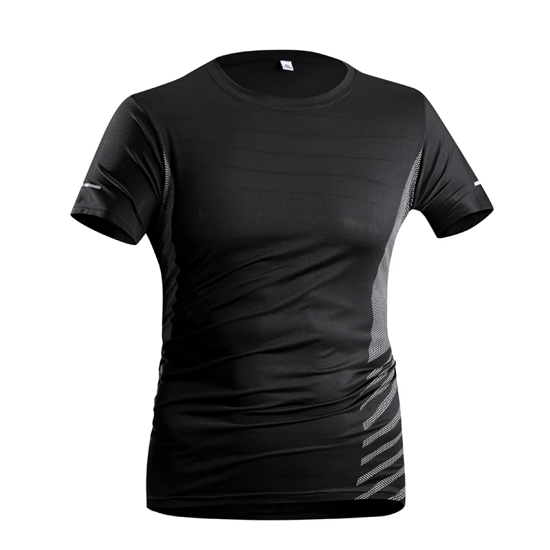 

Fitness T-Shirt Summer Quick Dry Short Sleeve Pure Color Short Sleeve T-Shirt Outdoor Fitness Exercise Running Man Gym Clothes