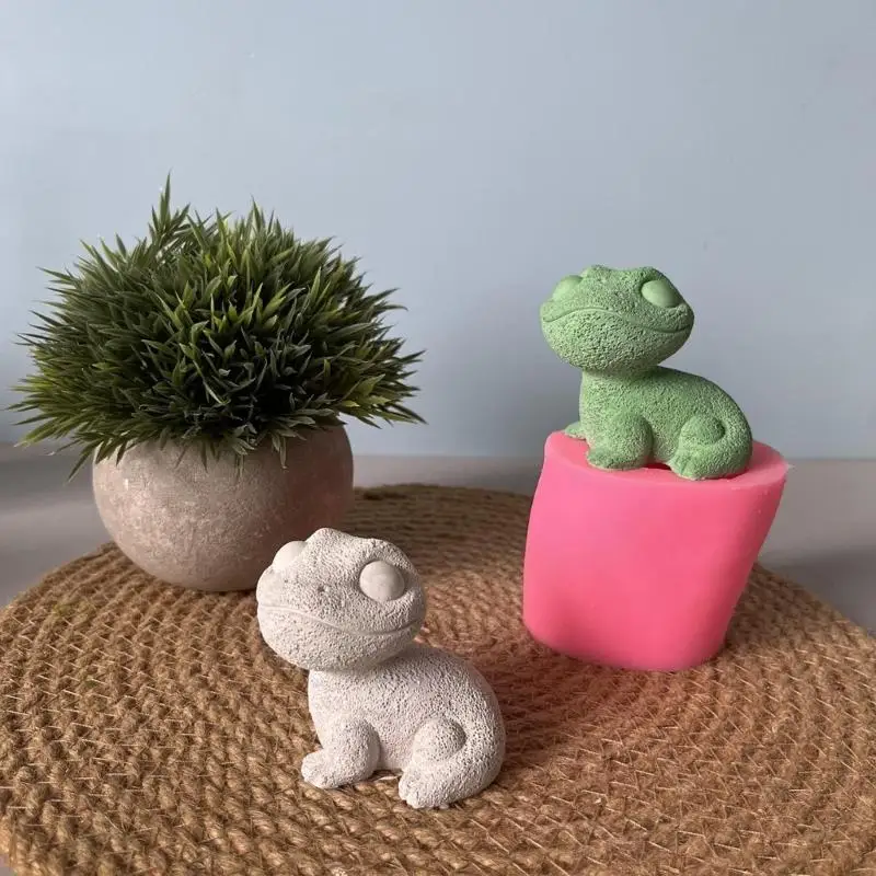 E8BD سيليكون قوالب السحالي الصغيرة شمعة قوالب اليدوية زخرفة قوالب الايبوكسي الراتنج قوالب اللدائن قوالب لصنع الشموع