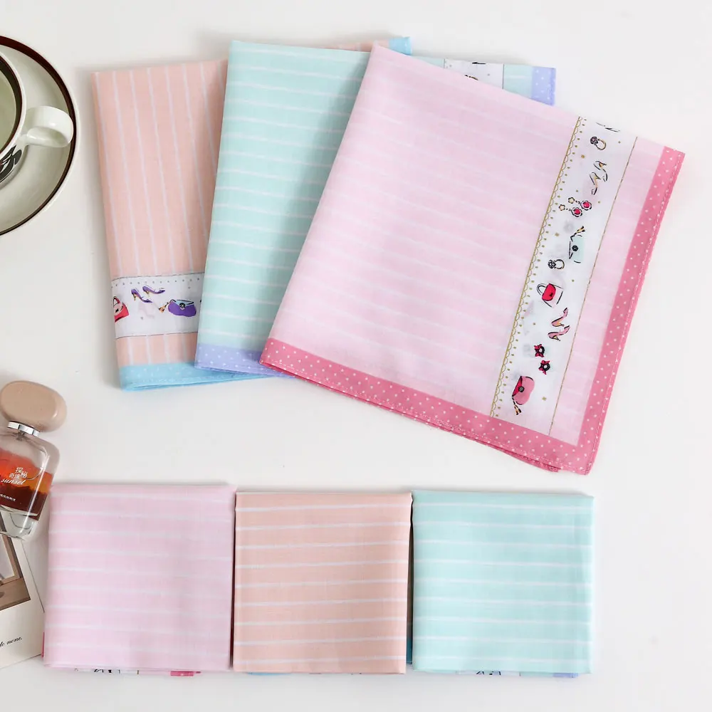 Women's Pure Cotton Handkerchief, Old-Fashioned Thin Water-Absorbent Sweat-Wiping Handkerchief, Soft and Comfortable Handkerchief, Wedding Season Mother's Day Souvenir