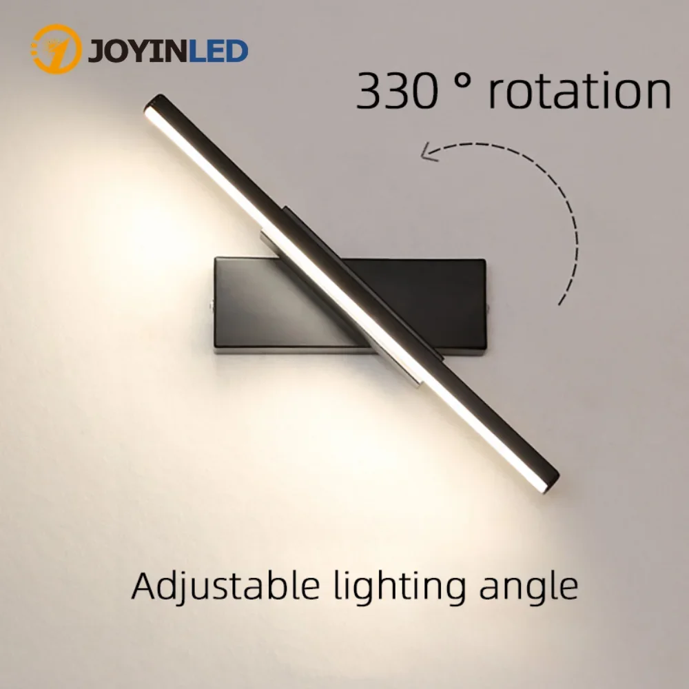

Настенный светильник в скандинавском стиле, Современная Минималистичная прикроватная лампа для спальни, креативная лестничная лампа, вращающаяся настенная лампа для гостиной
