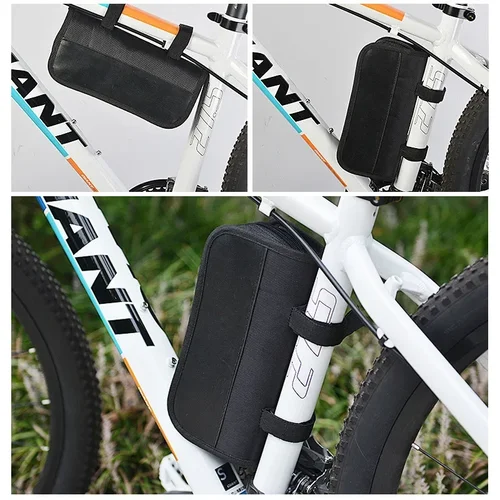 Imagen 2 del producto Kits de Reparación de bicicletas, bolsa, bomba, palanca de parche para neumáticos, herramienta para exteriores, Kits de reparación de bicicletas de carretera, herramientas de Reparación de bicicletas multifuncionales