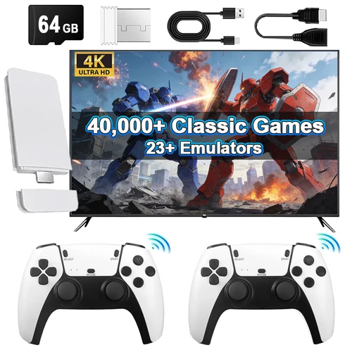 Consola De Videojuegos Retro 4K Con Más De 30000 Juegos