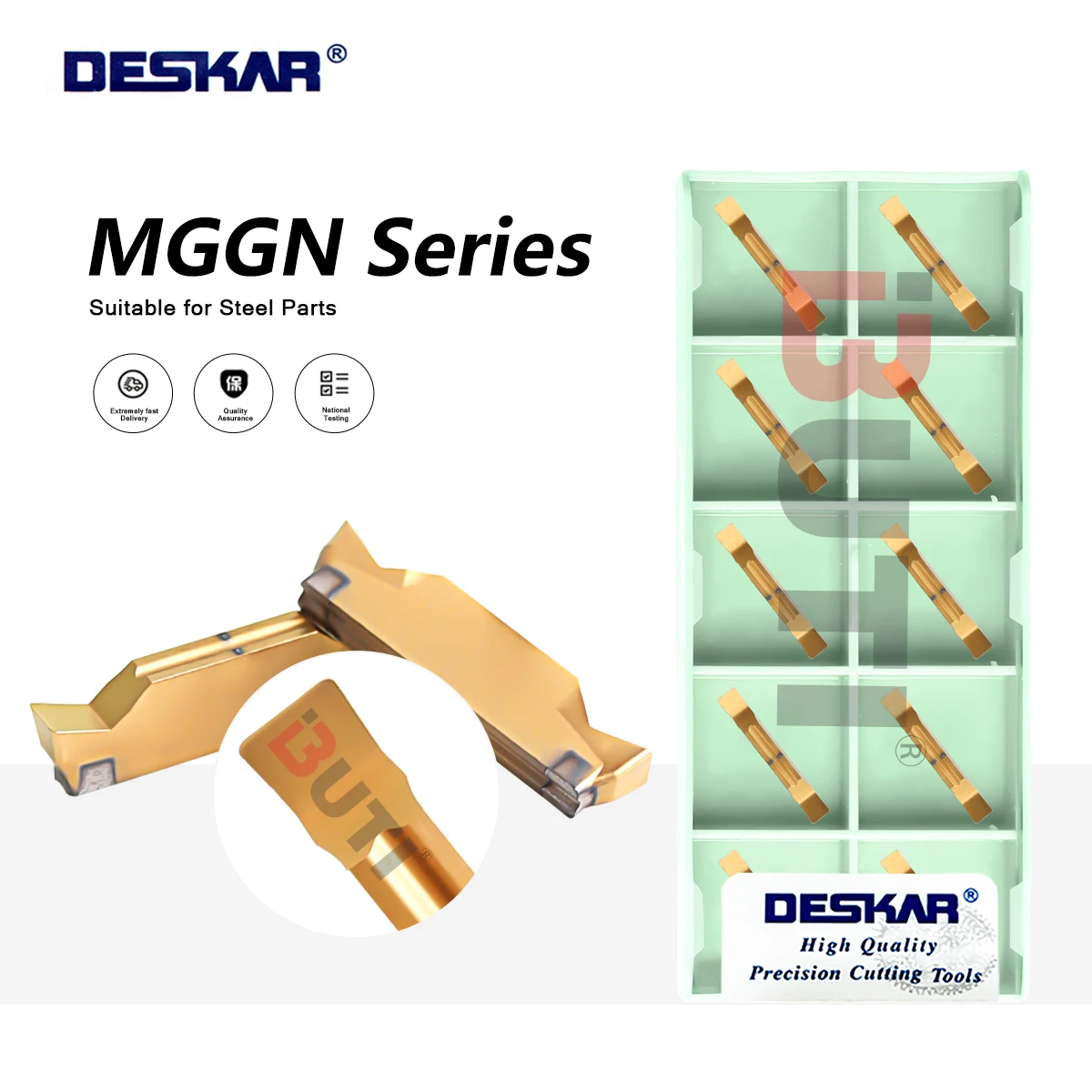 

DESKAR Precision Grinding Slotting Blades MGGN200/250/300/400-JV LF6028 100% Original Grooving Inserts Suitable For Steel Parts