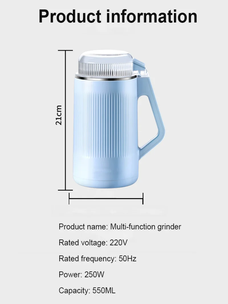 Molinillo multifuncional para suplemento alimenticio, máquina de molienda esencial para Cocina