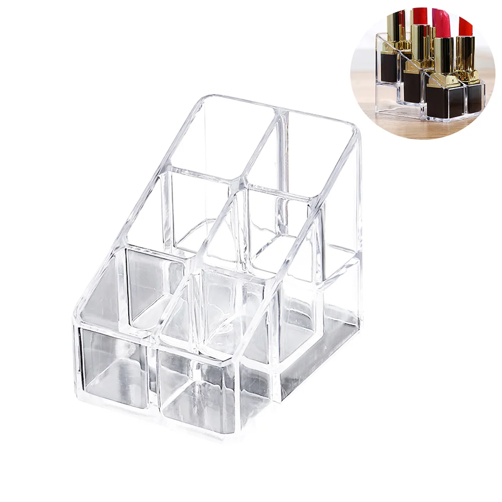 Organizador de esmalte de uñas, estantes de exhibición, estante, estuche de almacenamiento, lápiz labial de escritorio