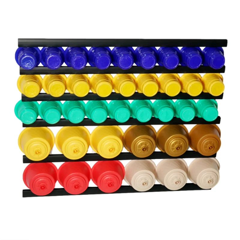 10pcs  Wall-mounted Coffee Capsule Holder For Any Coffee Pods  Magnetic Adhesive Punch-free Cafe Pods Shelf Capsule Storage Rack