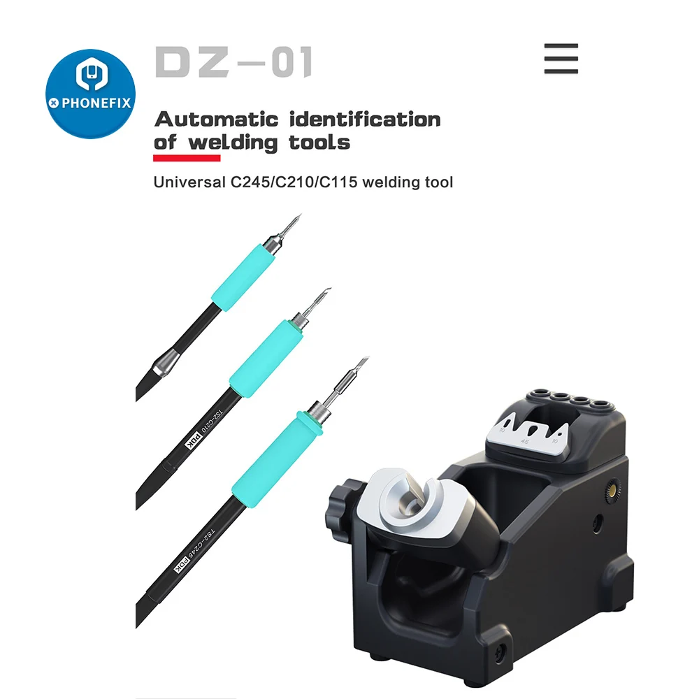 Suporte universal de base de sono t210 t245 t115 com cabos coletores para jbc t210/245 dde suporte de substituição de ferro de solda