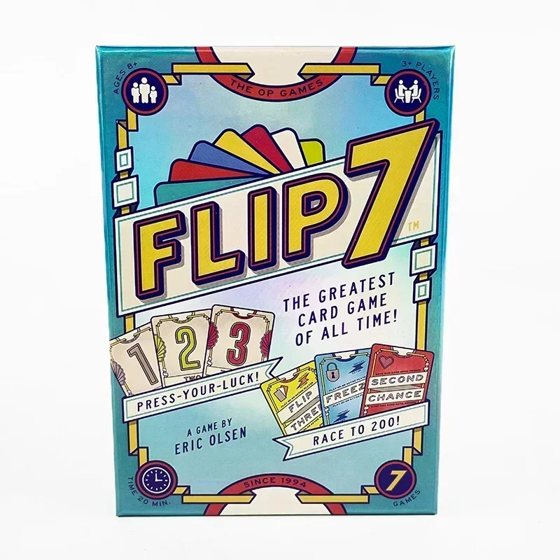 

Карточная игра «FLIP 7:» для ночей семьи и друзей | Стратегические задачи, смех и долговечные воспоминания (новая настольная игра)
