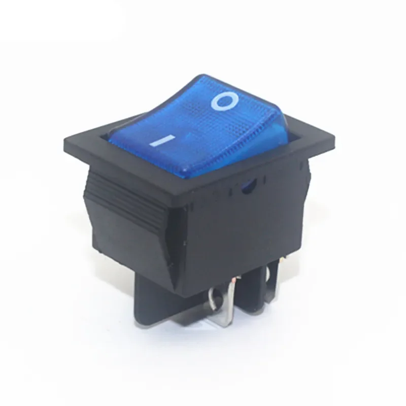 KCD4-201 on Off on On 30A/250V 16A/250V Heavy Duty 4 Pin T85 Rocker Switch with Light 12V 24V 110V 220V 380V