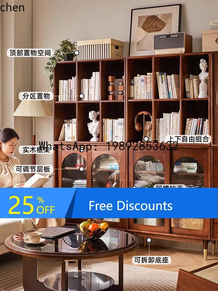 bookcase integrated wall bookshelf lattice storage cabinet display cabinet living room magazine cabinet floor locker