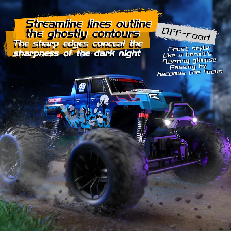 

1/18 JJRC C8830-YW RC Toy Truck - 4WD 2.4G Carbon Brush Off-Road Remote Control Car, Rugged Toy for Grass Sand Monster truck