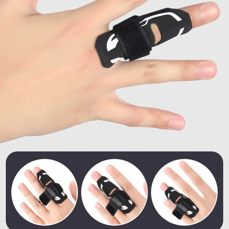 1PCS Fingers Sleeves Protectors Adjustable Trigger Finger Brace Splint Support for Sports Basketball Volleyball Tennis Baseballs