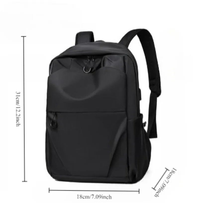 durable men backpack for business travel with laptop compartment and usb charging port