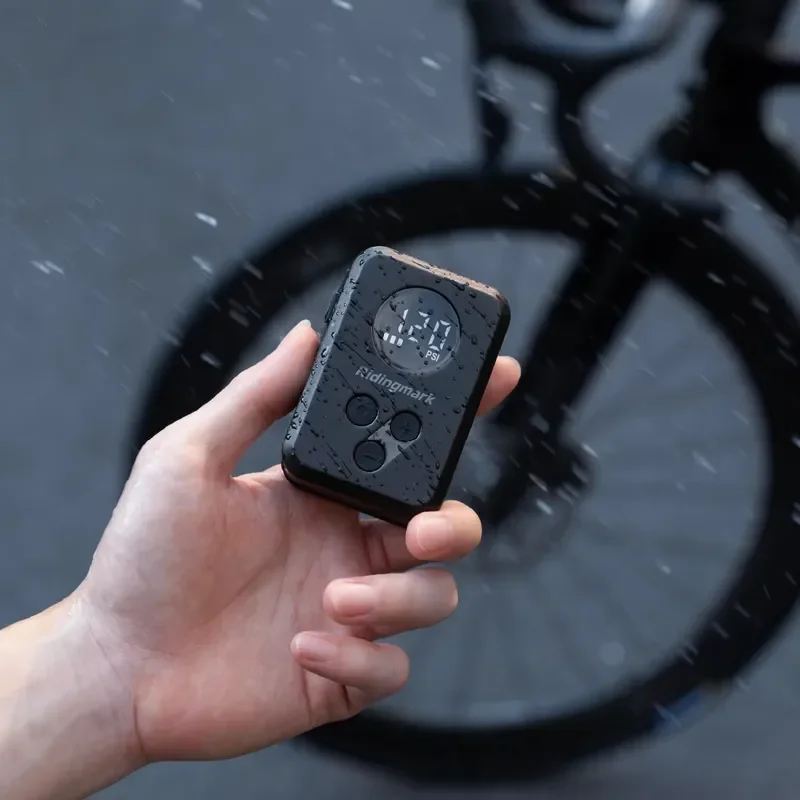 Portable Mini Bicycle Bike Air Pump 600mAh High-Capacity Battery Easy Operation Auto Inflate & Stop Tire Inflator