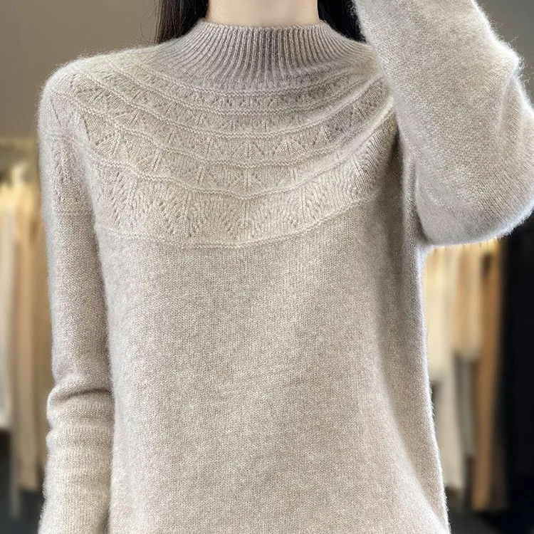 

Женский вязаный свитер из модной шерсти, пуловер с длинной отделкой с кисточками, новинка весны, осени и зимы, топ из качественного материала