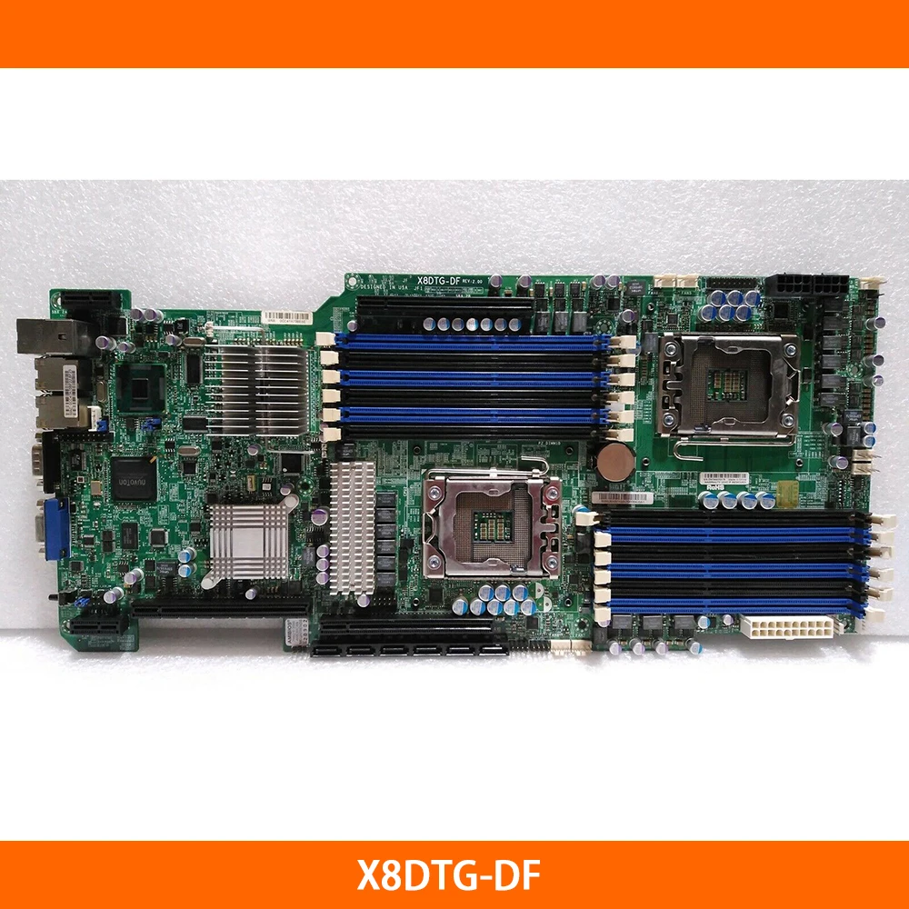 เมนบอร์ดสําหรับ Supermicro X8DTG-DF 1366 เมนบอร์ดทดสอบอย่างเต็มที่