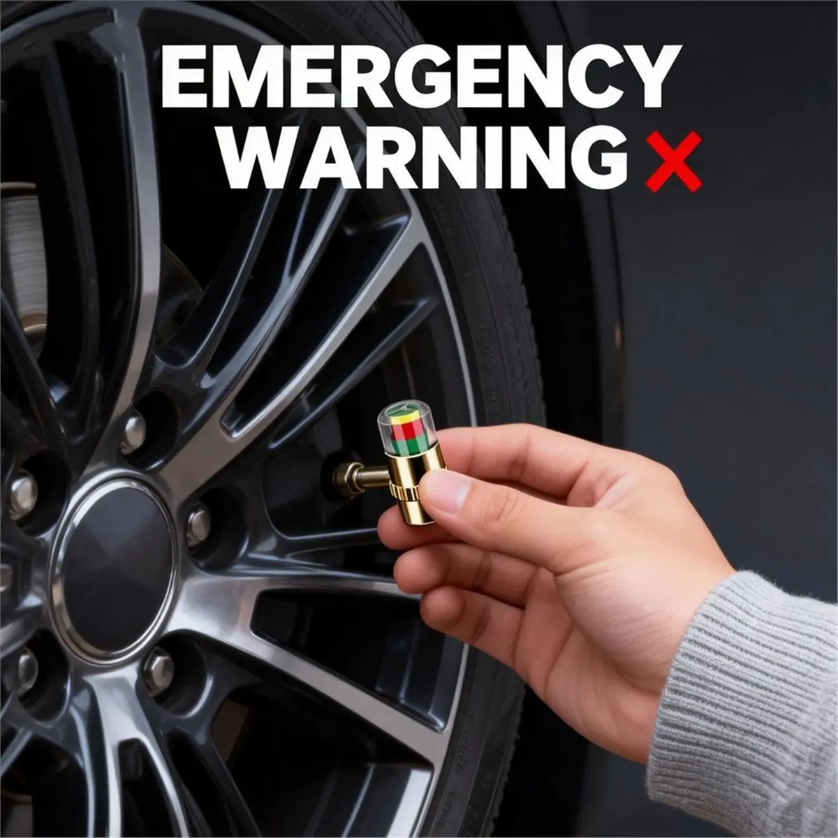 #14N Tire Pressure Monitor Valve Stem Caps, 36 PSI 2.4Bar, Easy Read,Tire Pressure Indicator,(Copper)