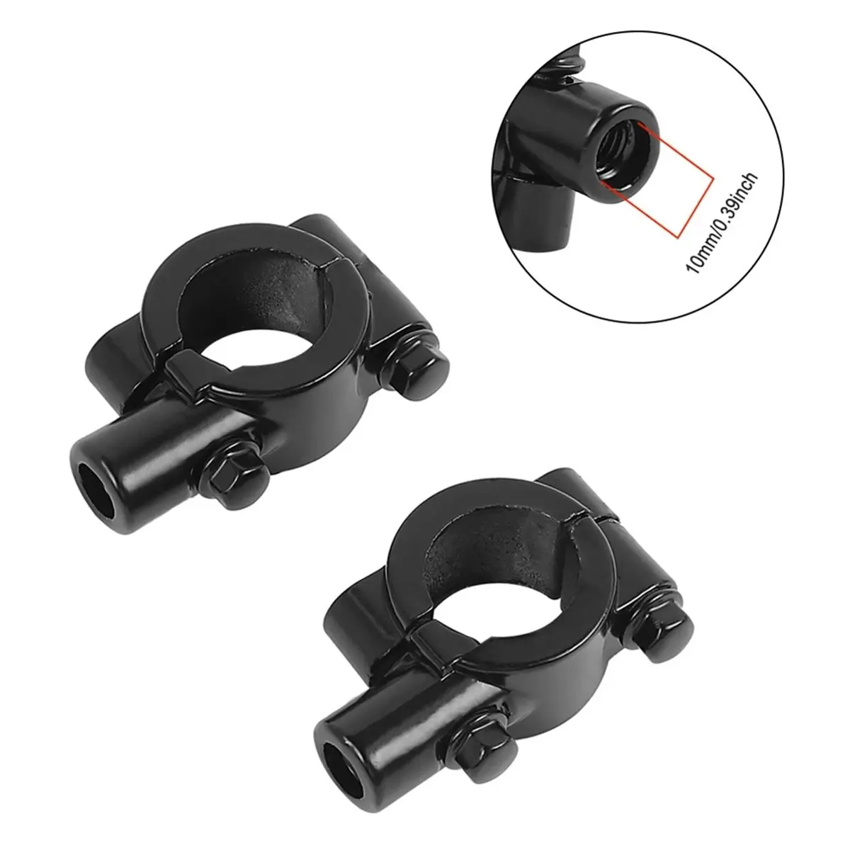 自転車バックミラーブラケットアダプター電動スクーターバックミラーマウント電動スクーターアクセサリー10MM