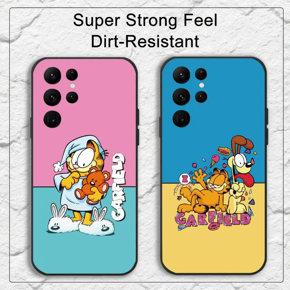Anime G-Garfield Phone Case for Samsung S series s20 s21 s22 s23 s24 s25 FE Plus Ultra TPU Soft to Skin-friendly case