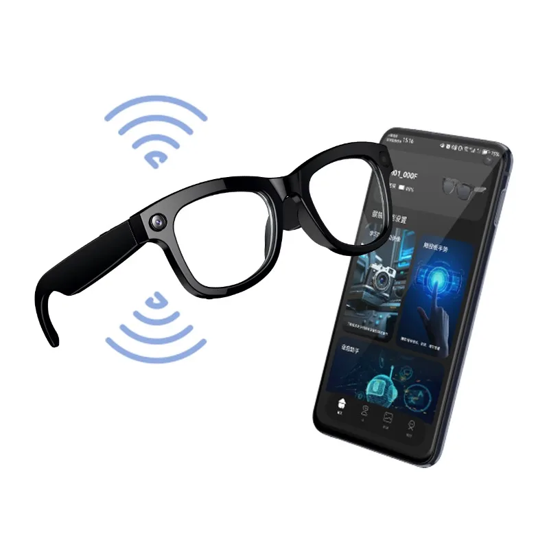 

Answer and Make Phone Calls M01 Smart Glasses with BT Wireless Fashion Smart Glasses AI Translation Function
