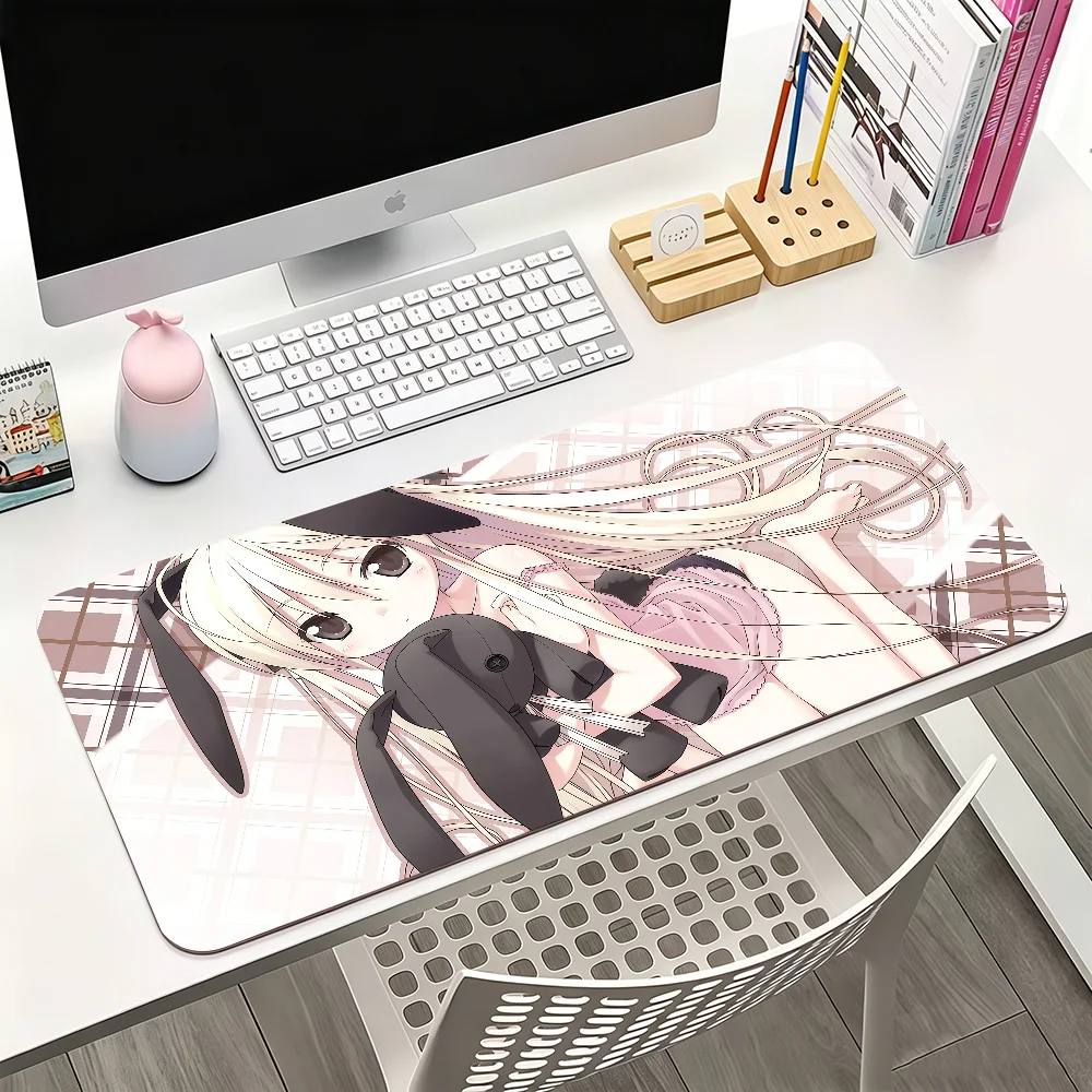 Anime Yosuga No Sora Mouse Pad For Office Gaming And Keyboards Non-Slip Large Waterproof