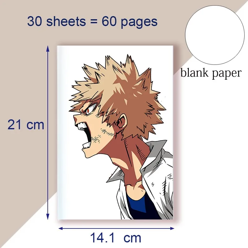 Anime My Hero Academia A5 Notebook Sketch Note Book Boku No Hero Academia Notepad For Writing Painting Journal COSPLAY Gifts