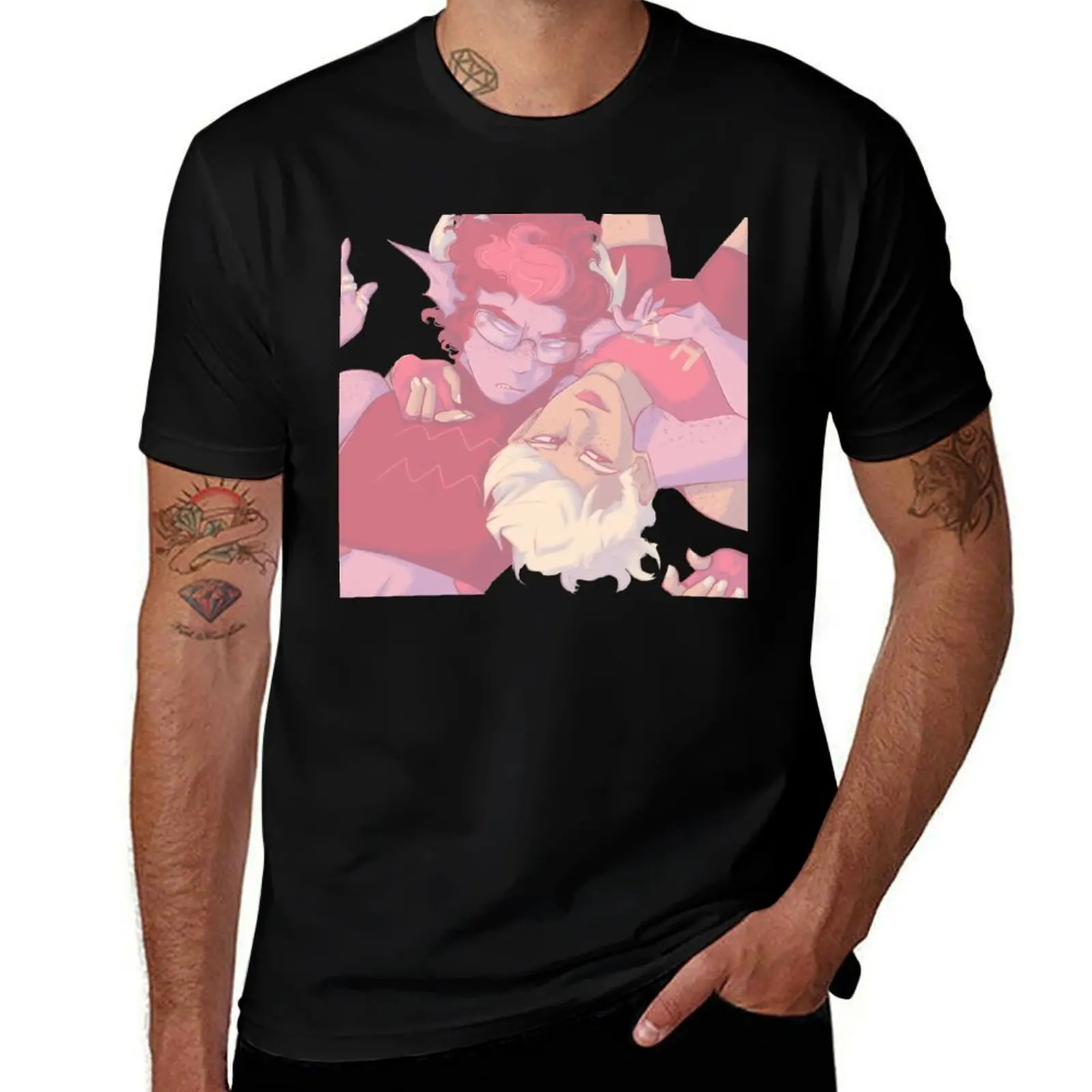 

Homestuck Eridan Ampora Dirk Strider Eridirk Ranting T-Shirt anime tshirt t shirts for man cotton T-Shirt