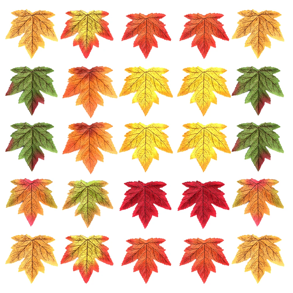 

Simulated Maple Leaf Decoration Artificial Plant Party nament Home Halloween Supplies Lightweight Lifelike