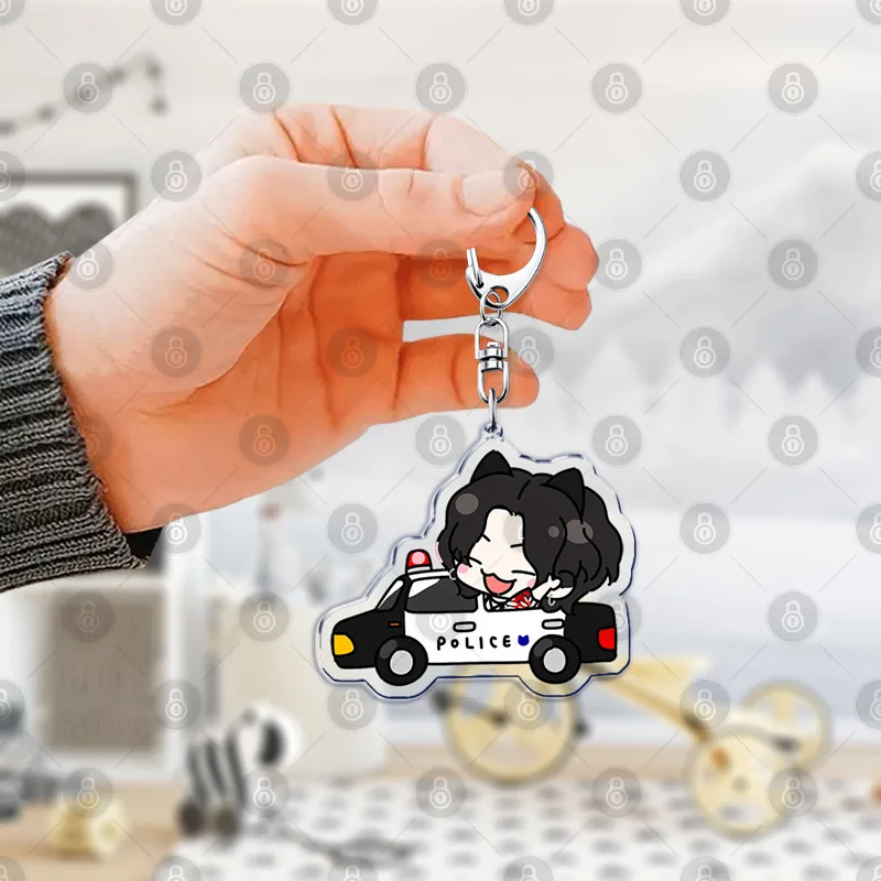 Kpop Cartoon Character Keychains Keyring for Accessories Bag Pendant Key Jewelry Fans Gifts