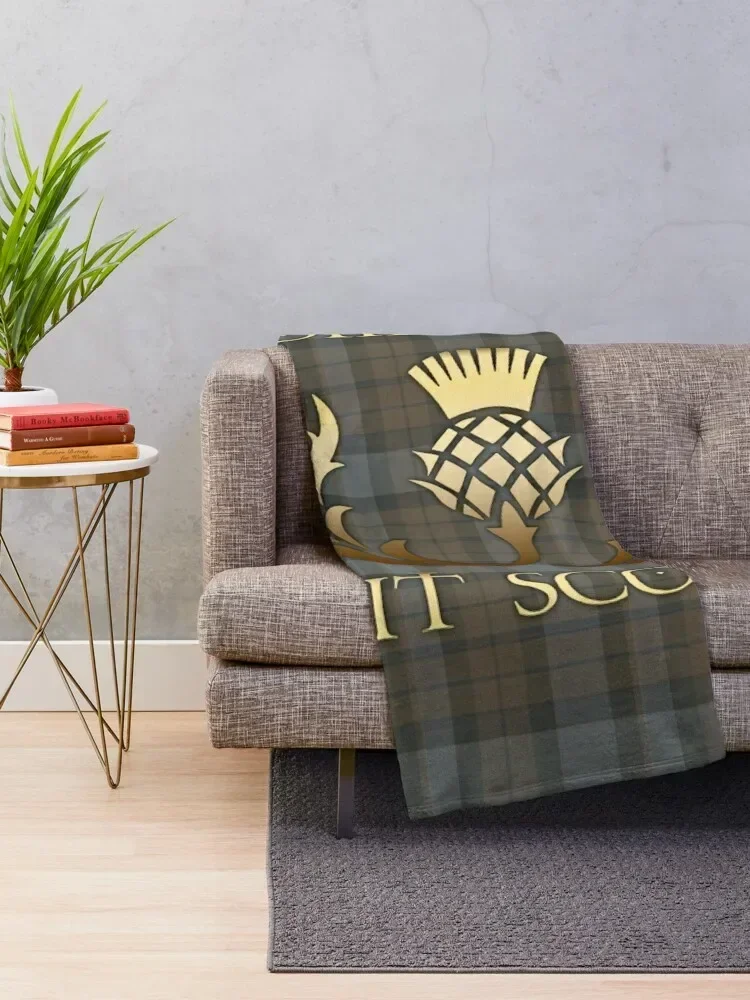 Some like it scot - Thistle - Outlander Throw Blanket Hair Personalized Gift Blankets