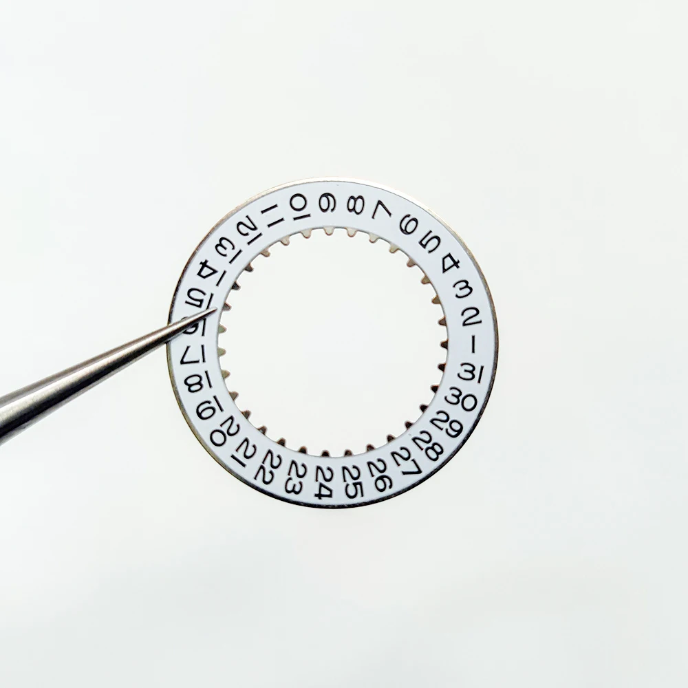 Shanghai 3135 Movement Mod Datewheel Disc Parts VR-3135 Movement Disc Watch Modification Replace Parts Black-Red Yellow Disc 3H
